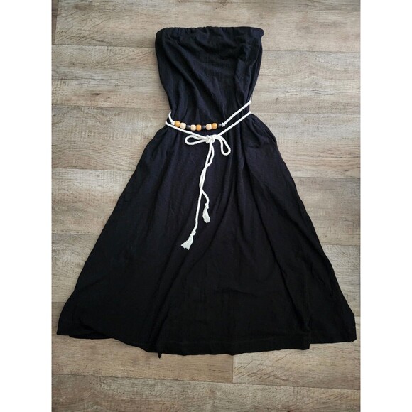 FREE PEOPLE Peyton Maxi Dress Black Size XS NWOT Strapless - Picture 2 of 6